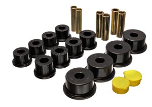 Dodge Ram Leaf Spring Bushing Set - Rear - Energy Suspension - Performance Polyurethane - Black - `94-`02